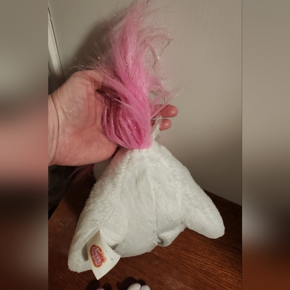 Puppy Surprise "Popcorn Mandy" Stuffed Animal White & Pink - Picture 6 of 10